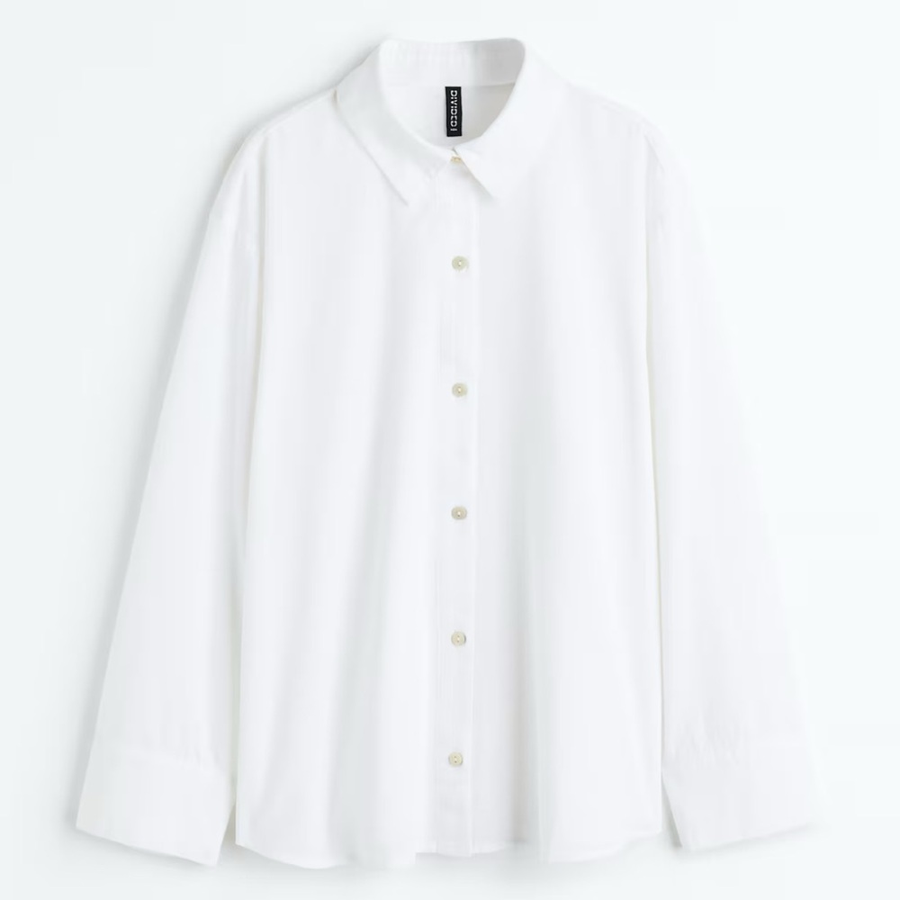 H&M White Button-Up Shirt